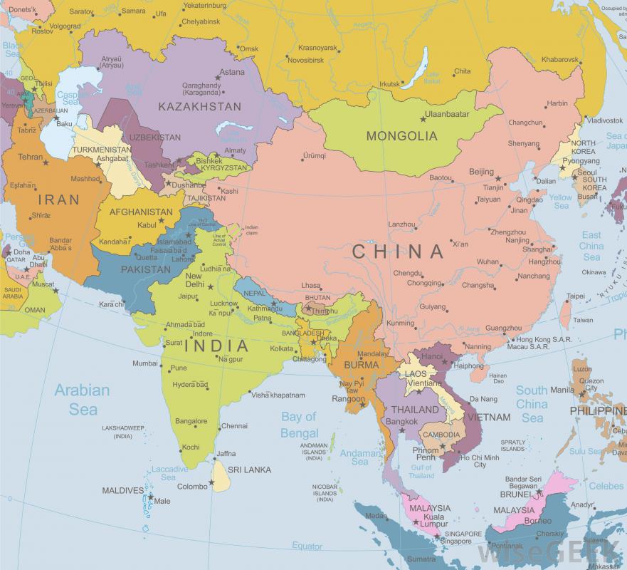 Asian geography quizes