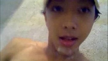 Twink asian lick dick load cumm on face