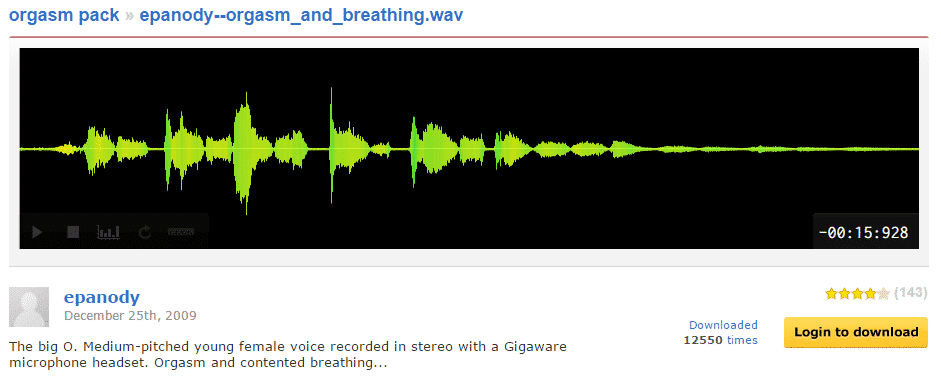 Congo reccomend Screaming orgasm wav