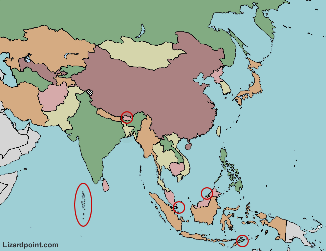 best of Test Asian map