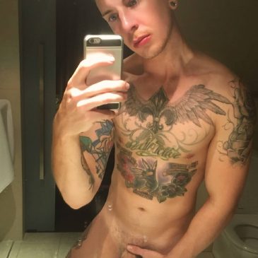 Tattooed naked suck penis outdoor