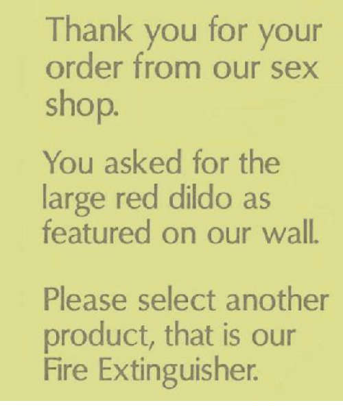 Gucci reccomend Dildo shaped like a fire extinguisher