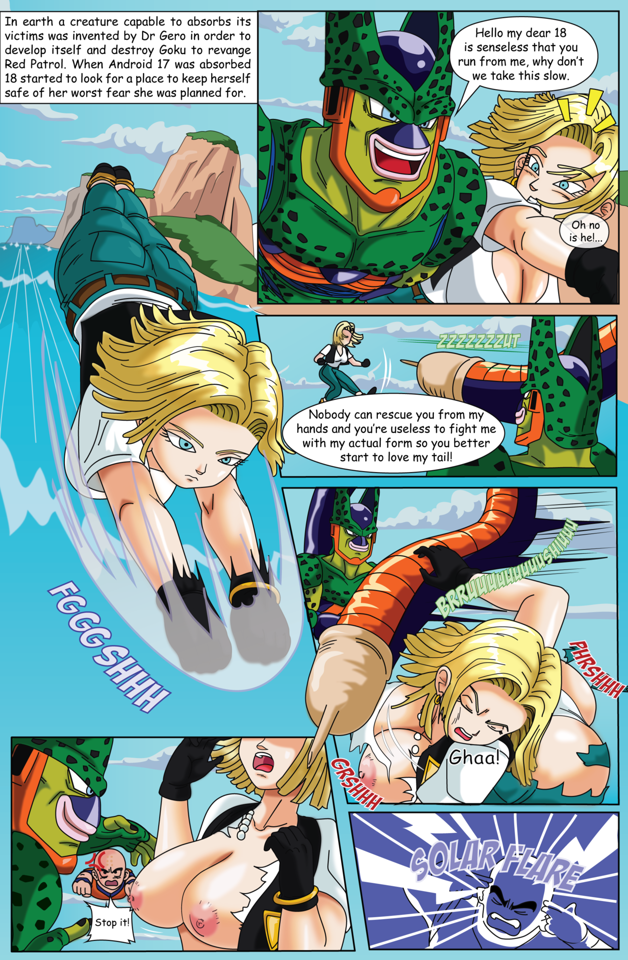 Sugar P. recommendet Porn pics of android 18 getting fucked