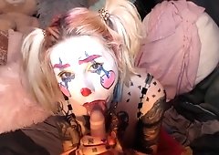 Masturbate over a clown