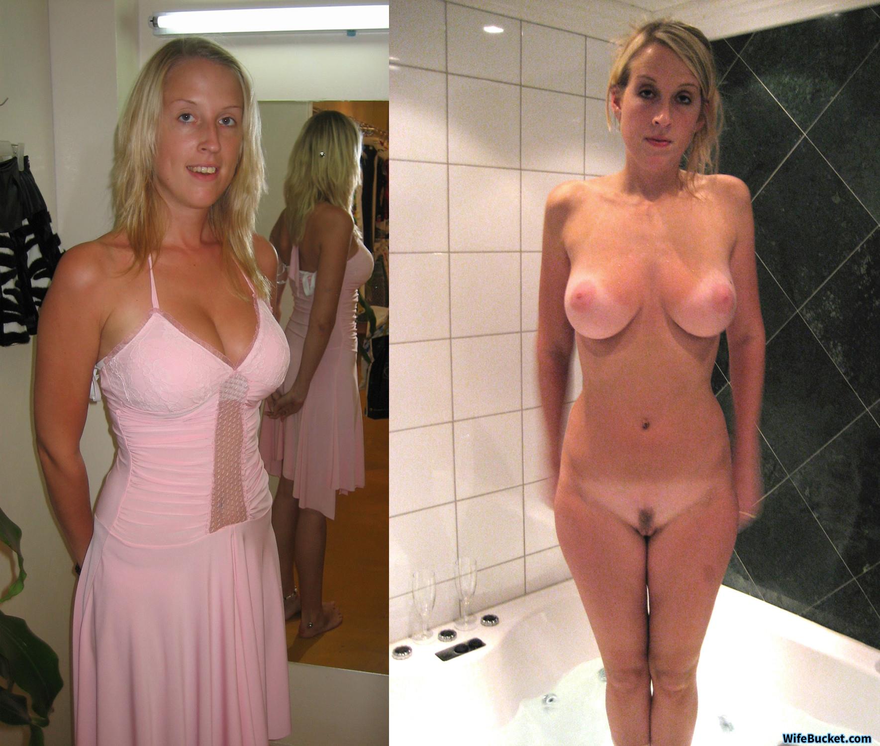best of Pictures Dressed nude wife